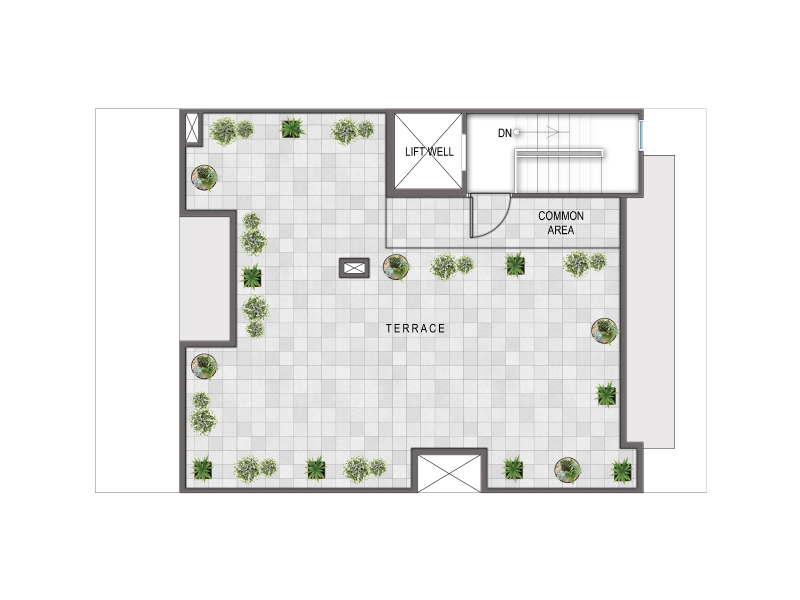 Signature Global City 93 - Terrace Floor Plan - Category B(III)
