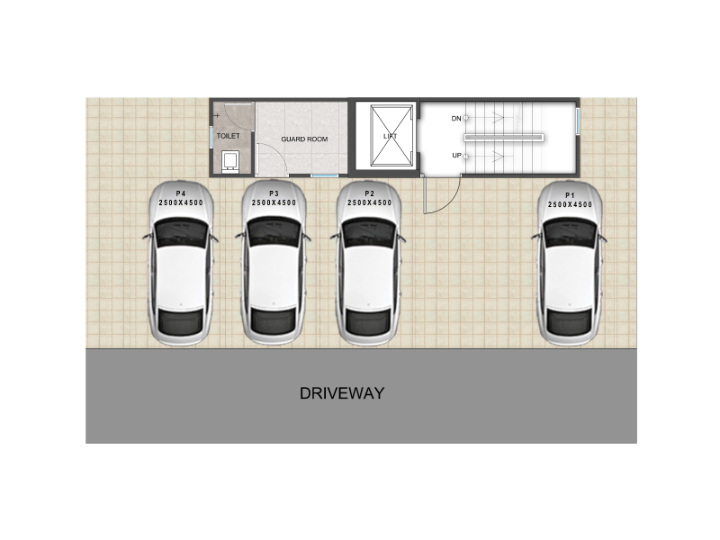 Signature Global City 93 - Stilt Floor Plan - Category B(III)