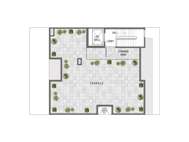 Signature Global City 93 - Terrace Floor Plan - Category C(I)
