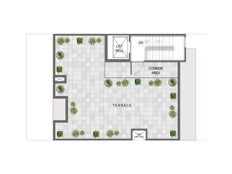 Signature Global City 93 - Terrace Floor Plan - Category D