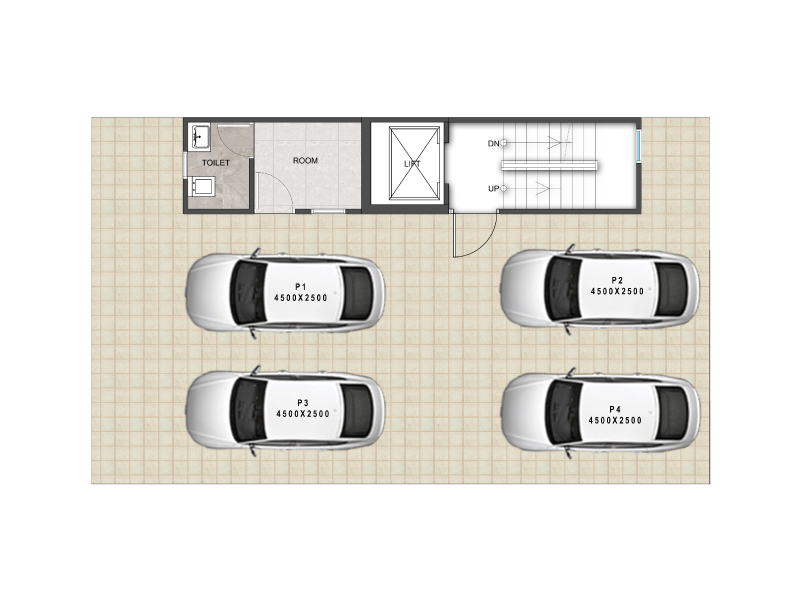 Signature Global City 93 - Stilt Floor Plan - Category D